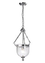 IL31071 Aubrey 1 Light Polished Chrome Ceiling Pendant