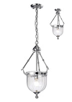 IL31071 Aubrey 1 Light Polished Chrome Ceiling Pendant