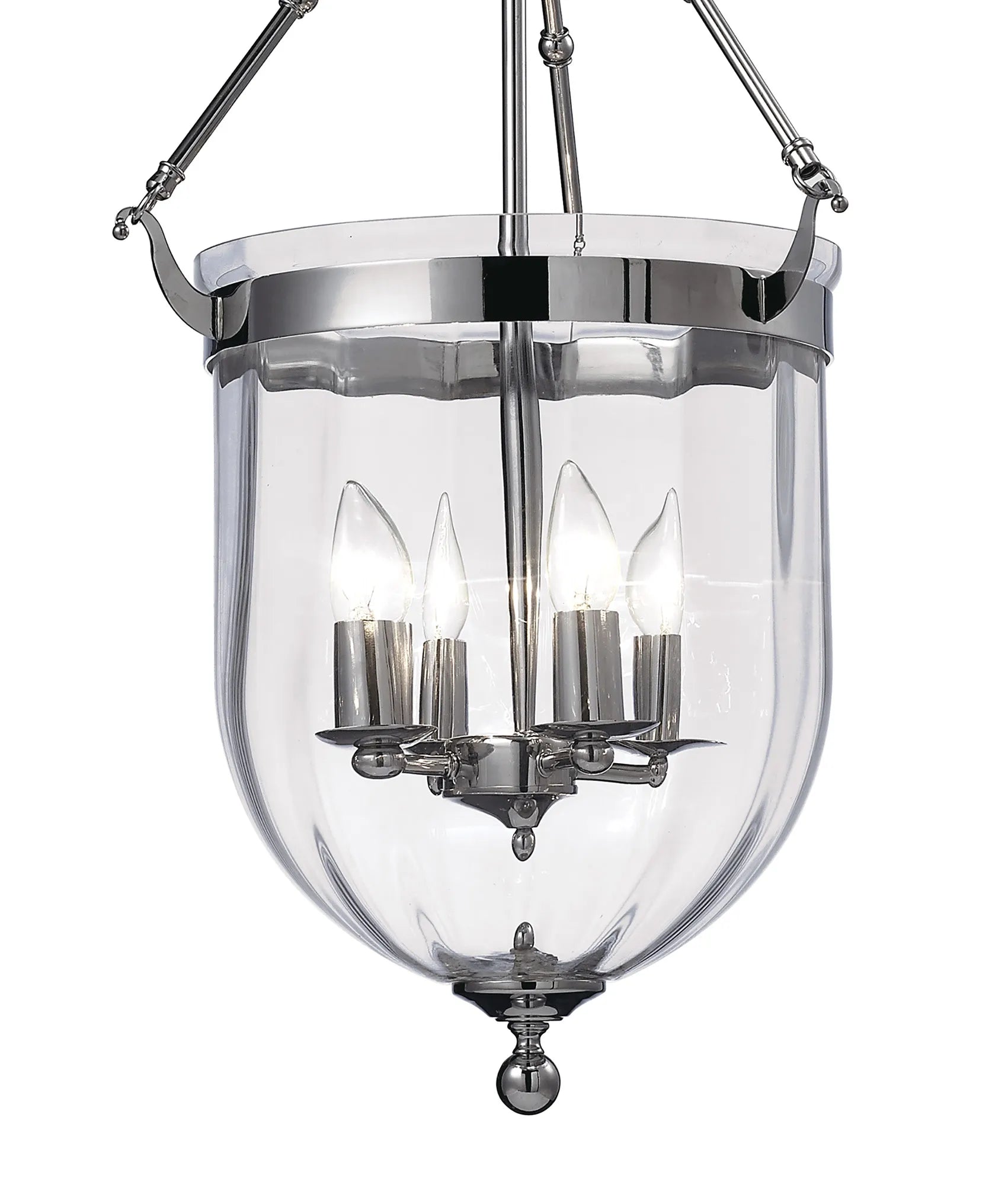 IL31073 Aubrey 4 Light Polished Chrome Ceiling Pendant