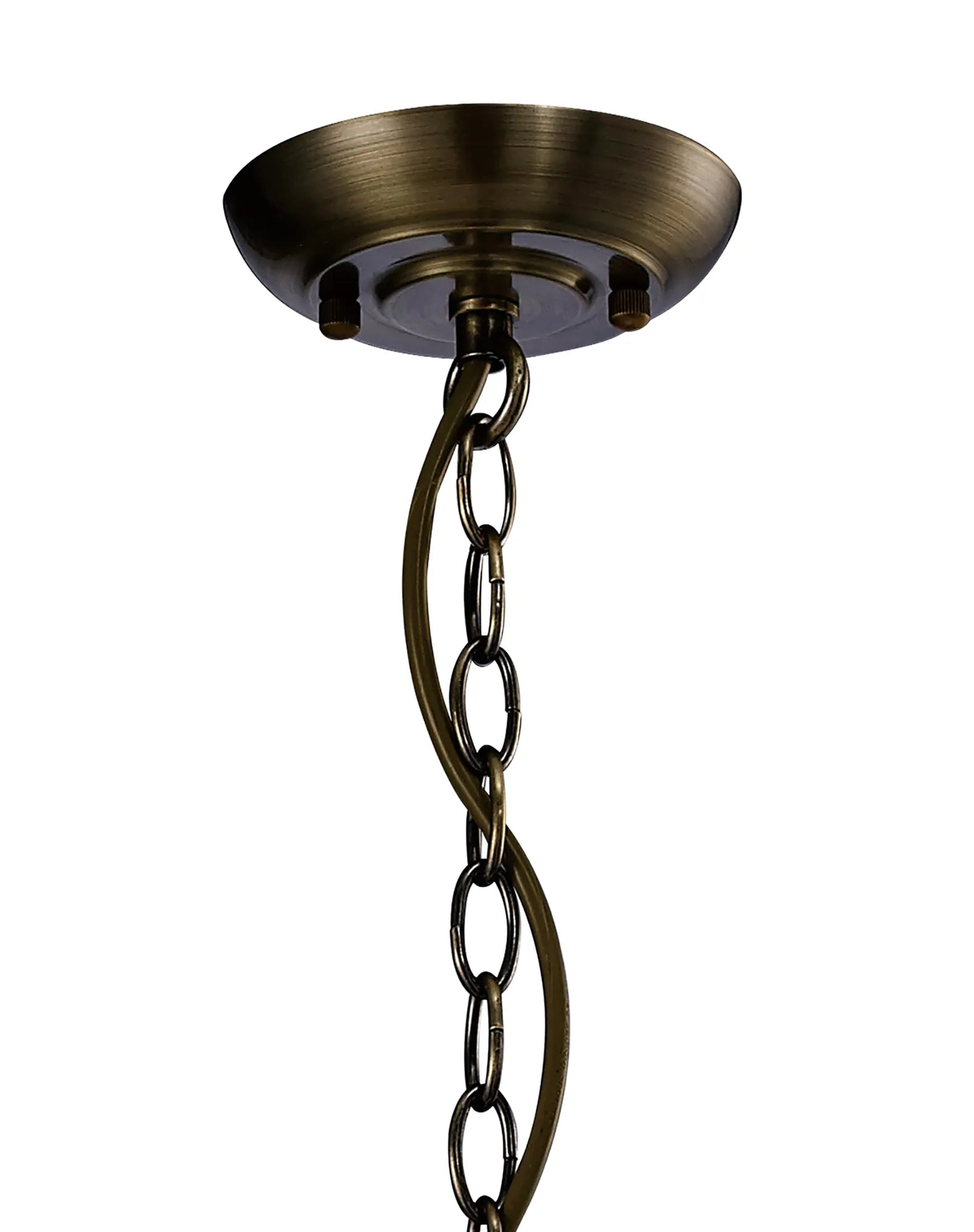 IL31075 Aubrey 1 Light Antique Brass Ceiling Pendant
