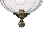 IL31075 Aubrey 1 Light Antique Brass Ceiling Pendant