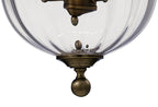 IL31076 Aubrey 3 Light Antique Brass Ceiling Pendant