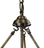 IL31077 Aubrey 4 Light Antique Brass Ceiling Pendant