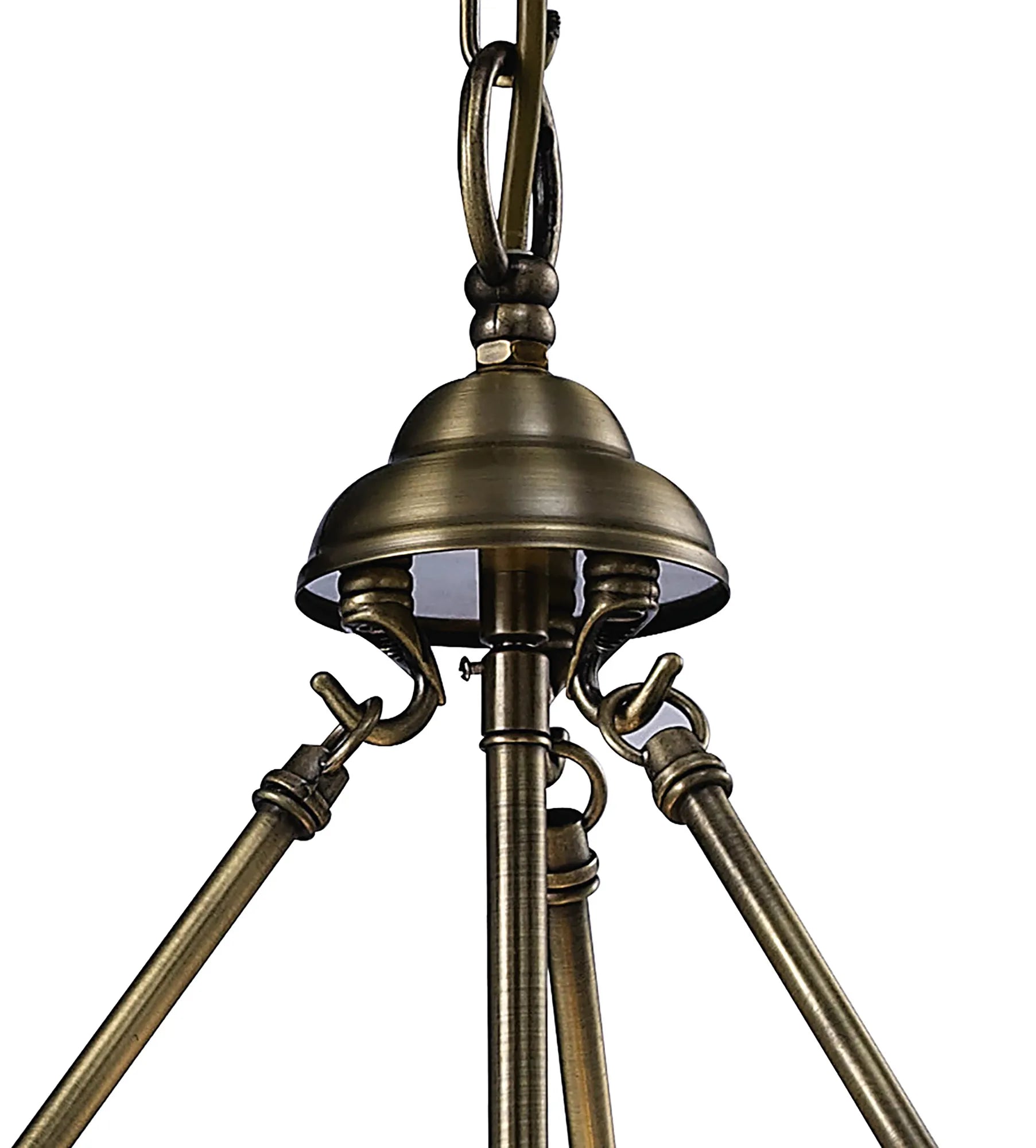 IL31077 Aubrey 4 Light Antique Brass Ceiling Pendant