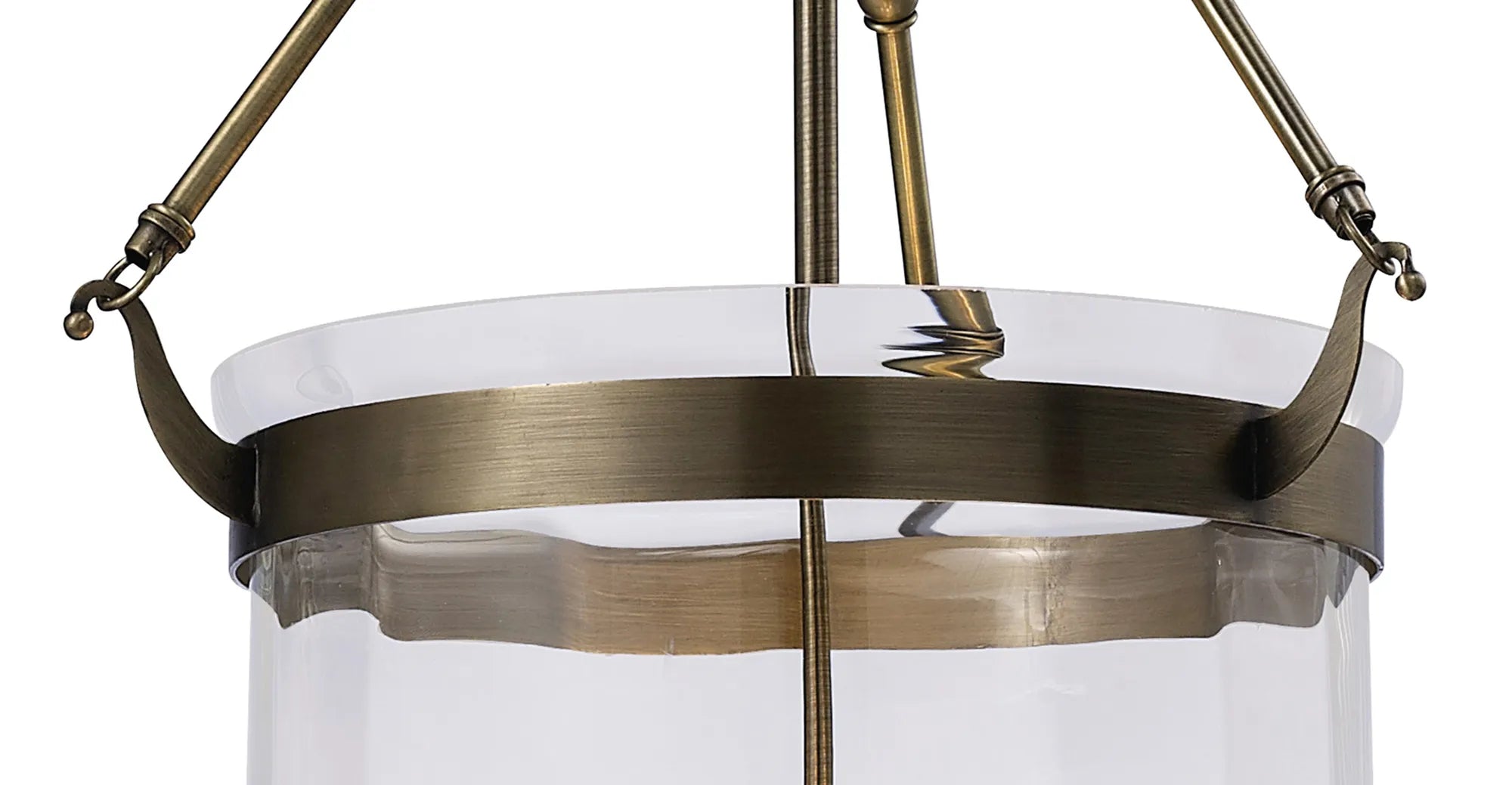 IL31077 Aubrey 4 Light Antique Brass Ceiling Pendant