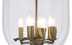 IL31077 Aubrey 4 Light Antique Brass Ceiling Pendant