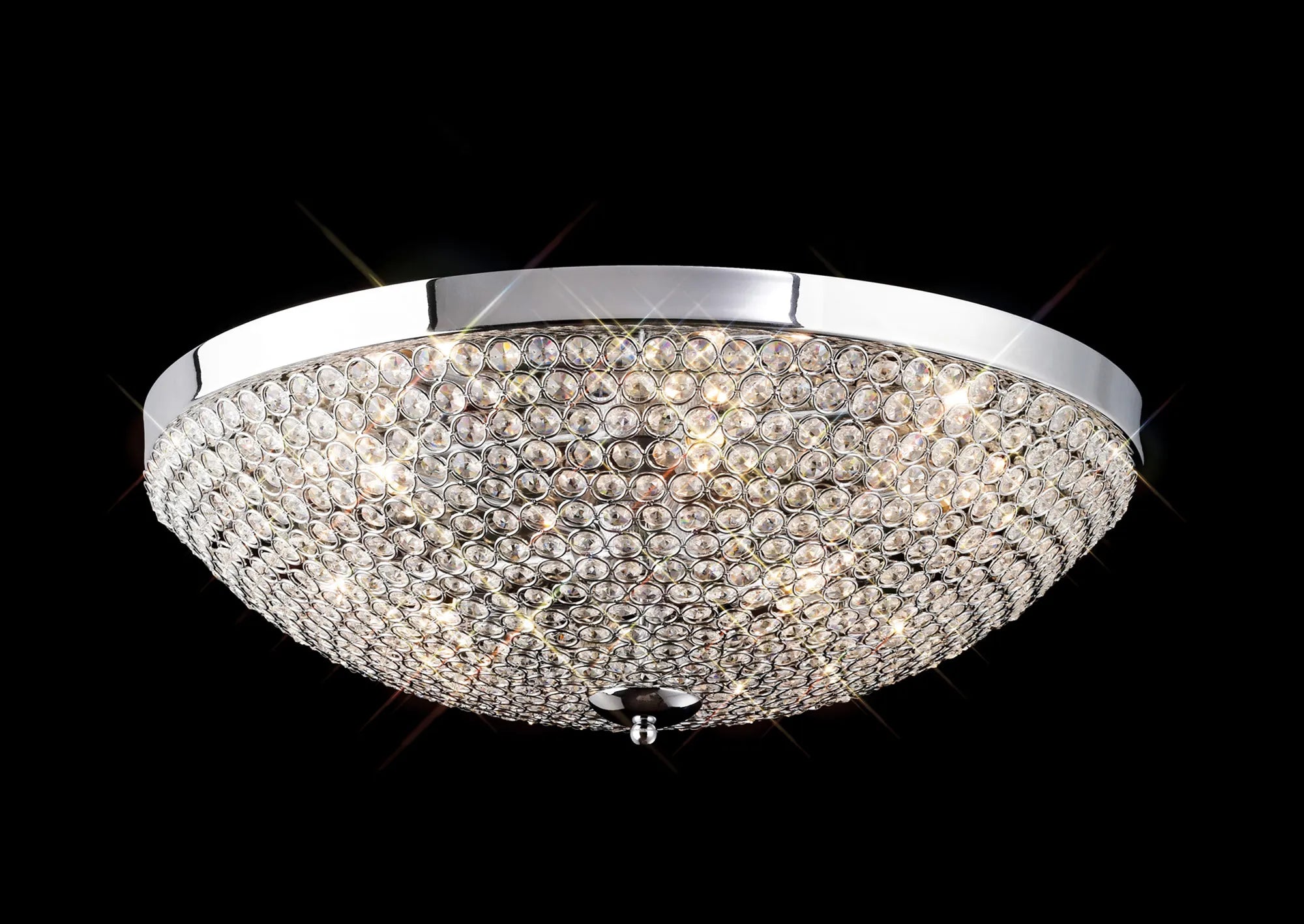 IL30188 Ava 6 Light Flush Crystal Ceiling Light