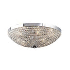 IL30188 Ava 6 Light Flush Crystal Ceiling Light