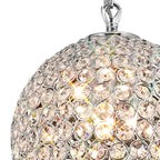 IL30190 Ava 3 Light Chrome And Crystal Ceiling Pendant