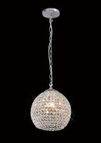 IL30191 Ava 4 Light Chrome And Crystal Ceiling Pendant