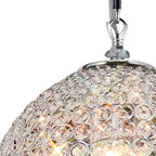IL30191 Ava 4 Light Chrome And Crystal Ceiling Pendant