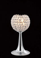 IL30193 Ava 2 Light Chrome And Crystal Table Lamp