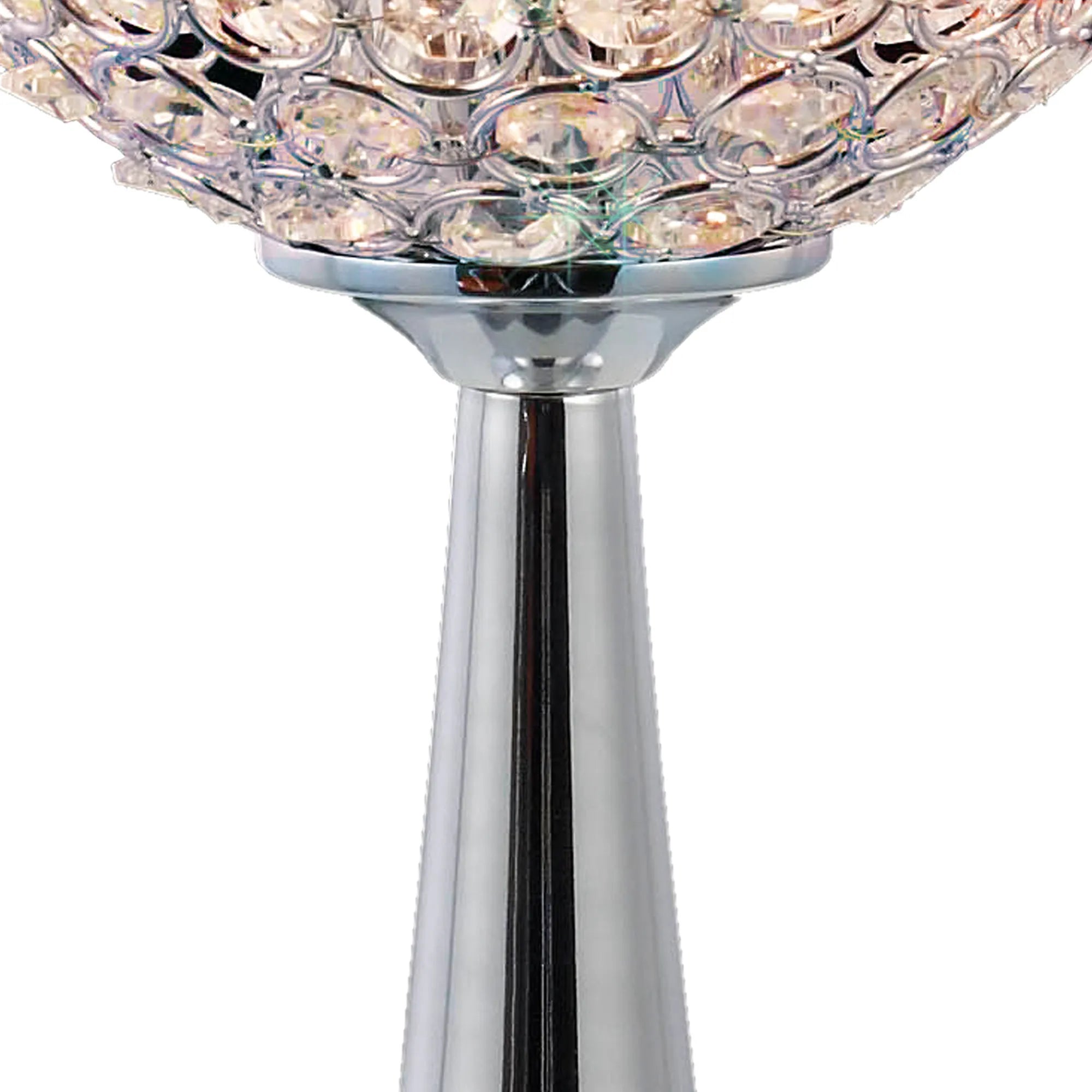 IL30193 Ava 2 Light Chrome And Crystal Table Lamp