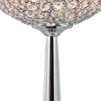 IL30194 Ava 3 Light Chrome And Crystal Table Lamp
