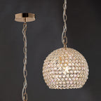 IL30751 Ava 4 Light French Gold Crystal Ceiling Pendant