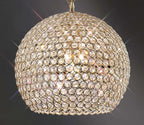 IL30752 Ava 5 Light French Gold Crystal Ceiling Pendant