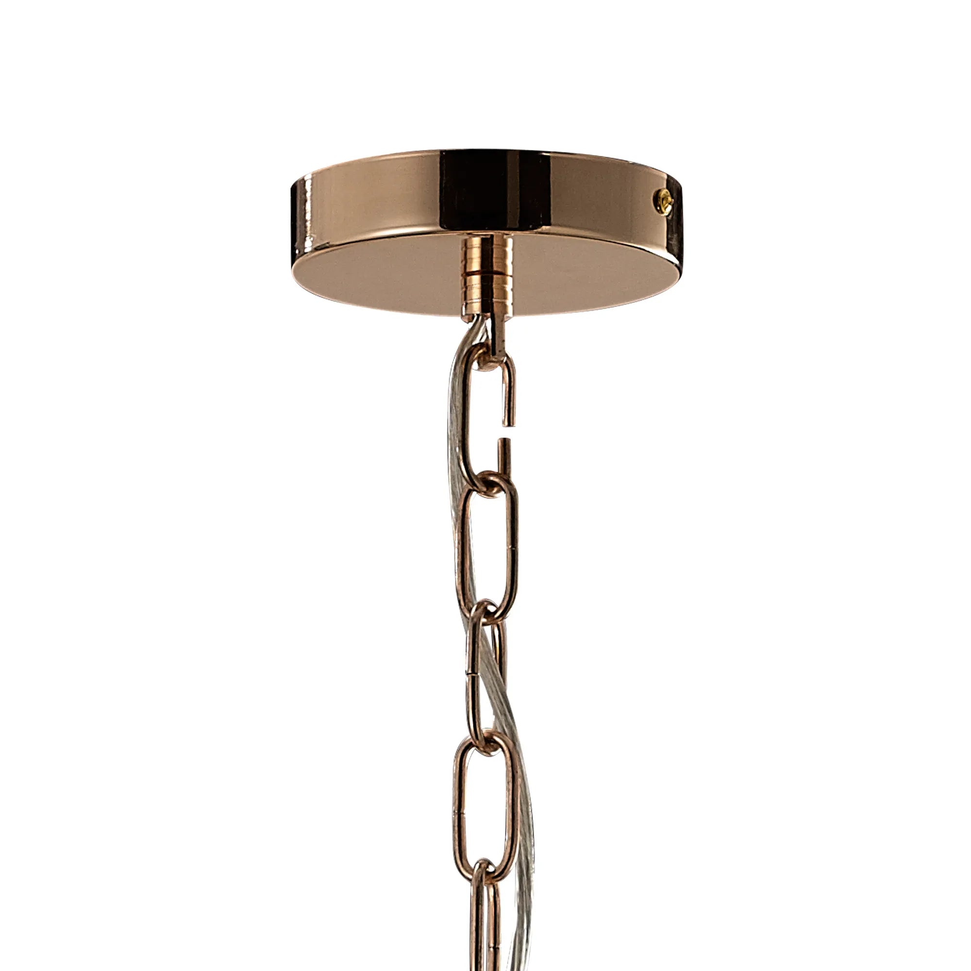 IL30752 Ava 5 Light French Gold Crystal Ceiling Pendant
