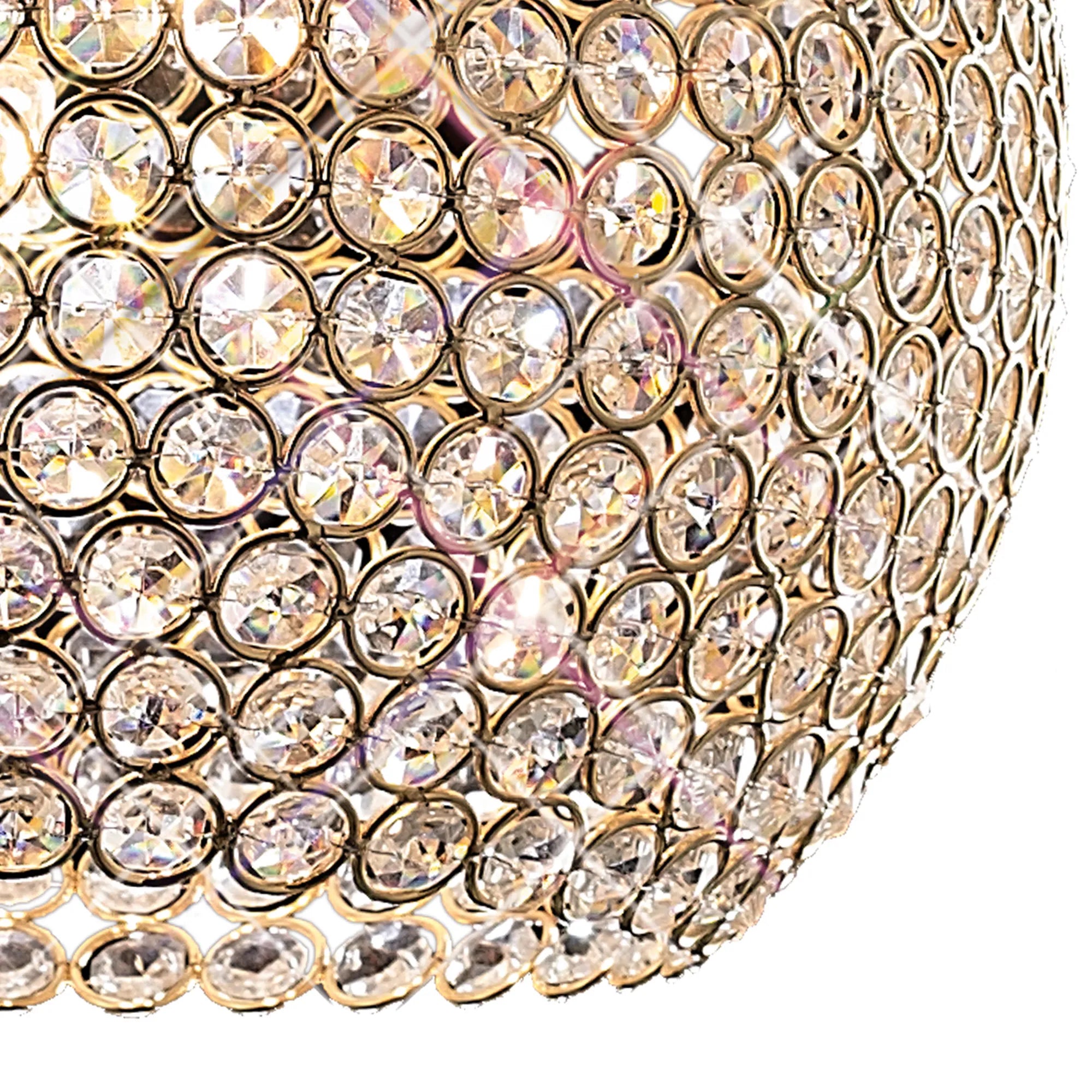 IL30752 Ava 5 Light French Gold Crystal Ceiling Pendant