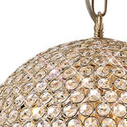 IL30752 Ava 5 Light French Gold Crystal Ceiling Pendant