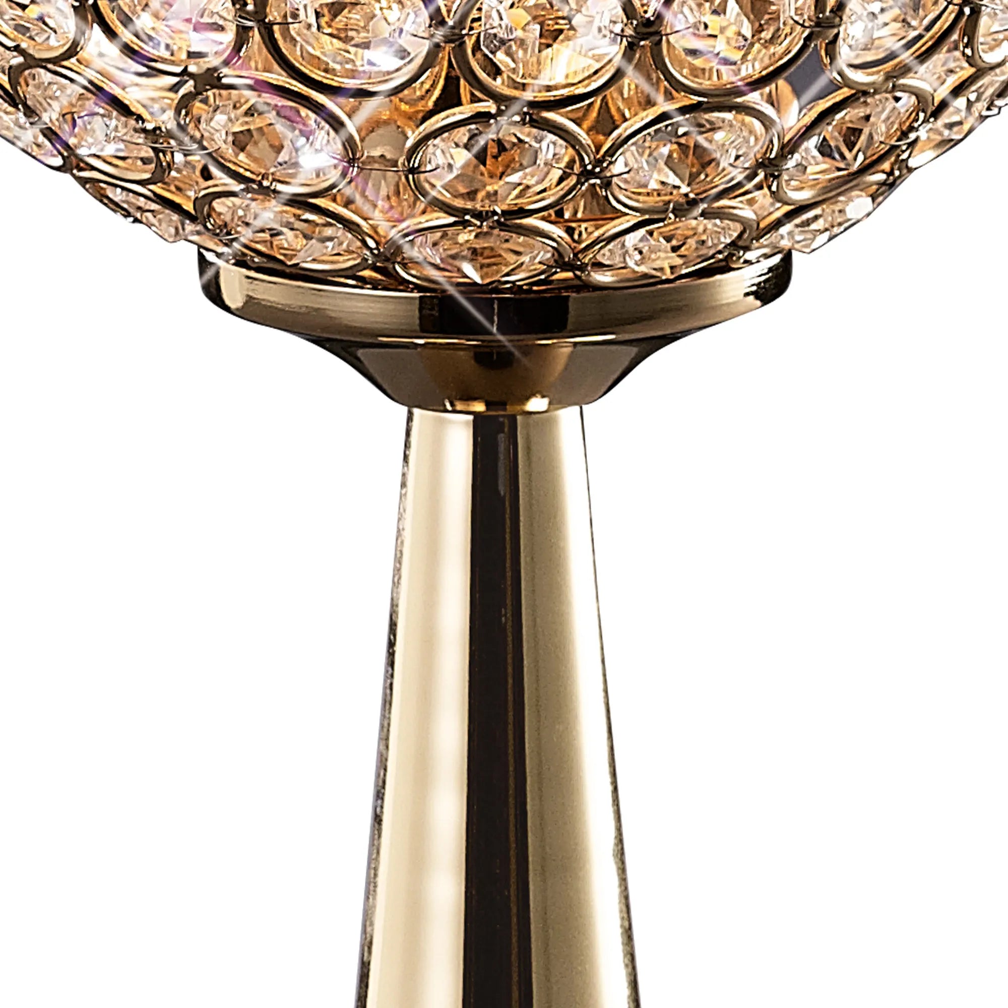IL30755 Ava 2 Light French Gold Crystal Table Lamp