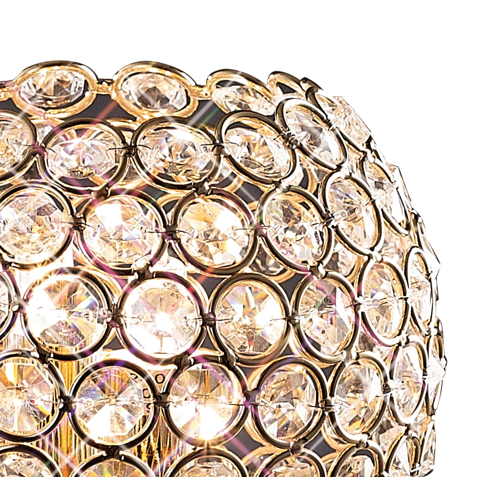 IL30755 Ava 2 Light French Gold Crystal Table Lamp