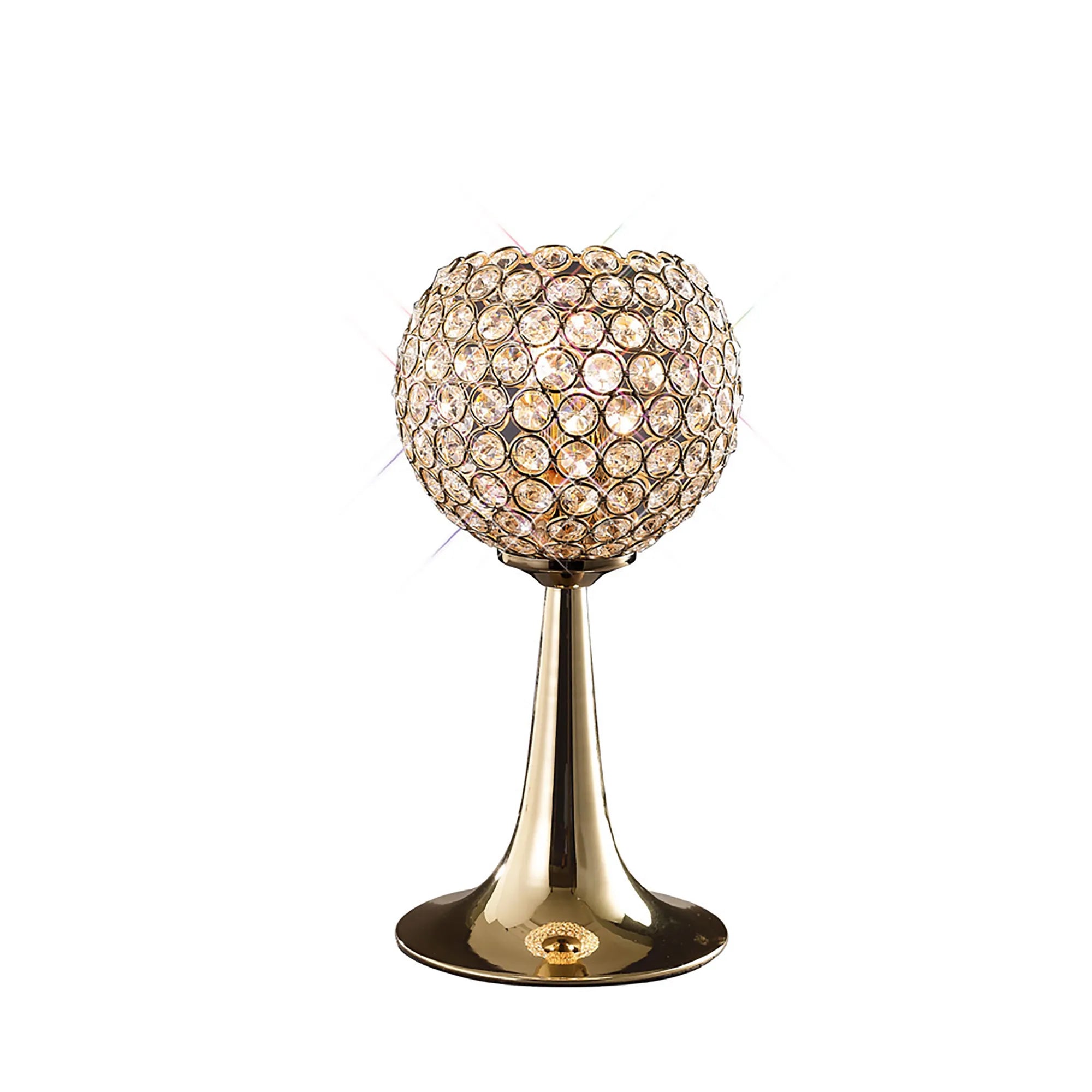 IL30755 Ava 2 Light French Gold Crystal Table Lamp