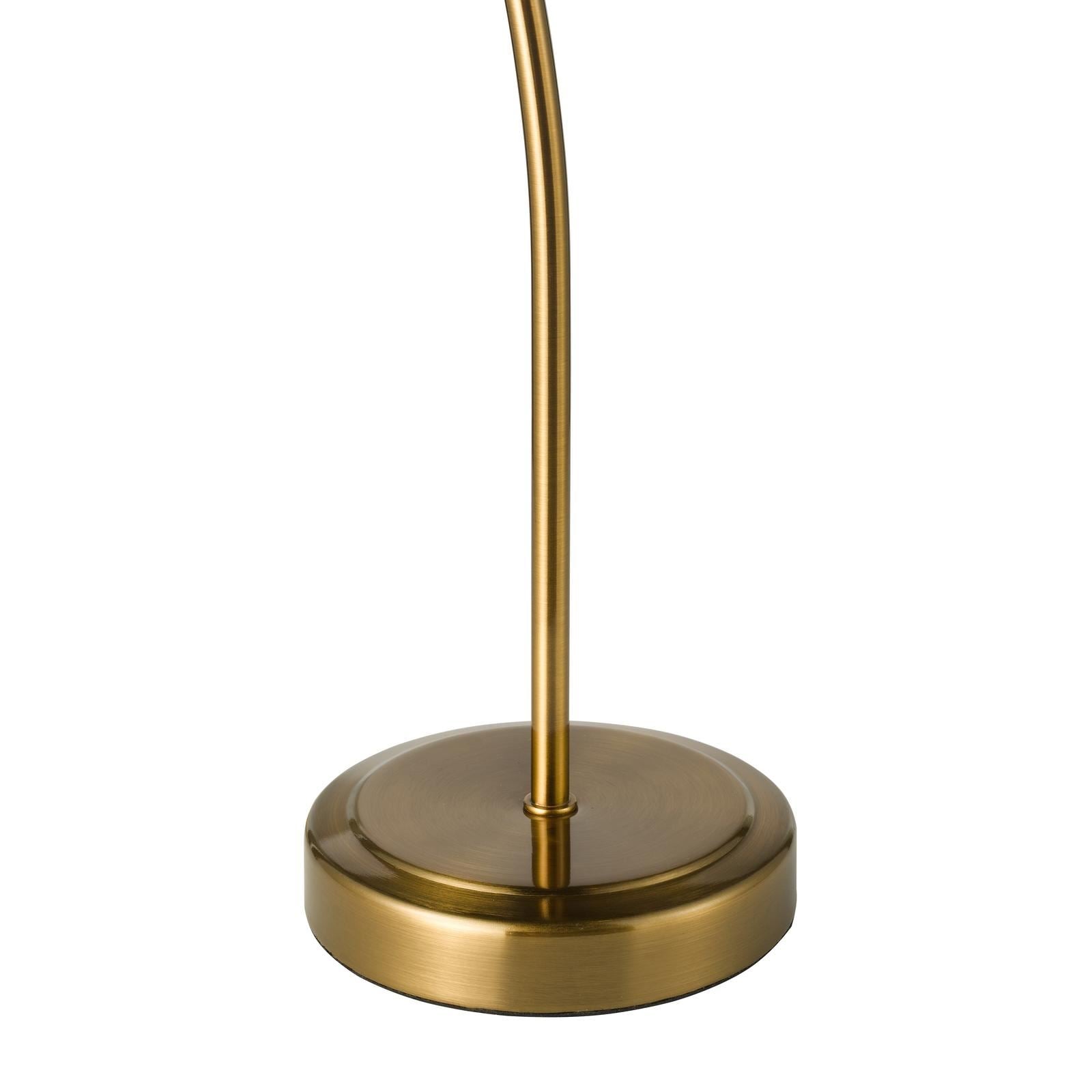 Erika Table Lamp Antique Bronze and Amber Glass ERI4263