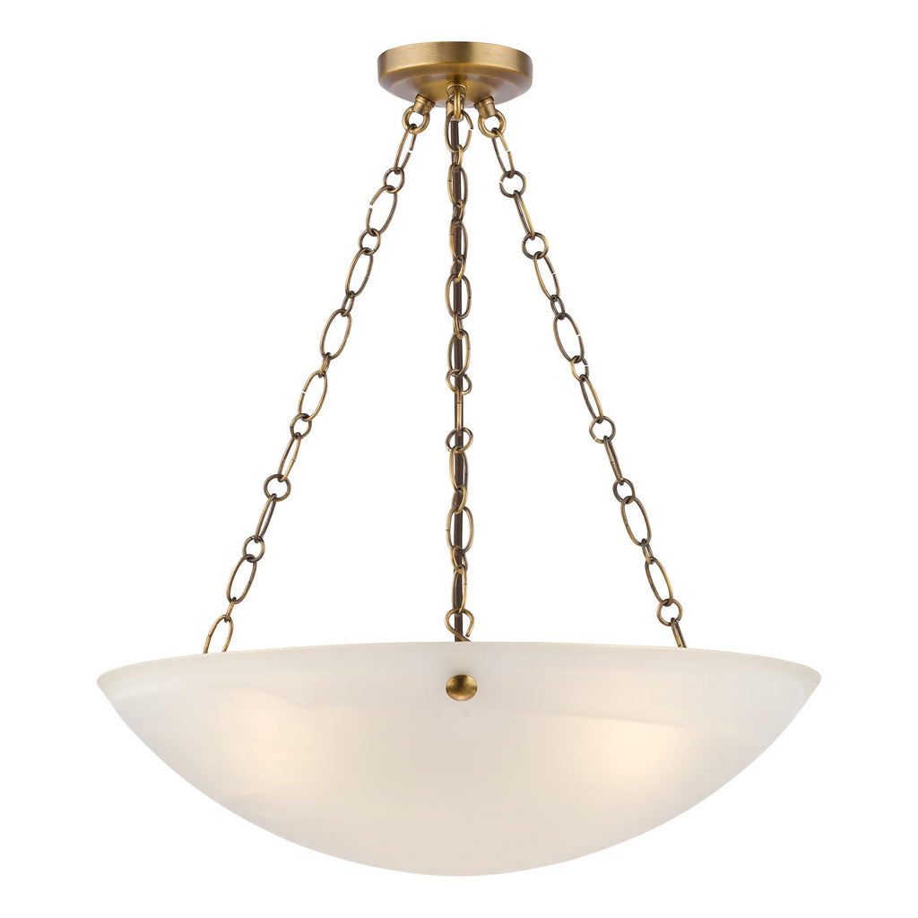 Keita 3 Light Ceiling Pendnat Light In Bronze with Glass KEI0363