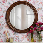 Laura Ashley Tate Mirror Dark Wood 60cm LA3756769-Q