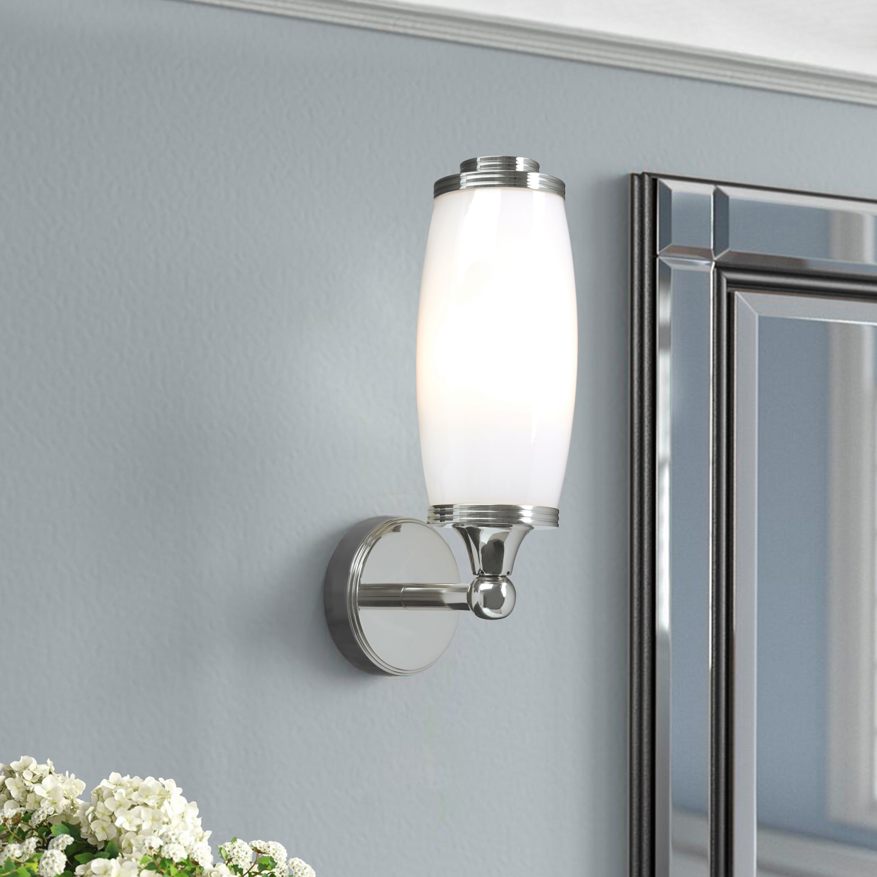 Eliot Bathroom Wall Light In Polished Chrome Finish BATH/ELIOT1 PC