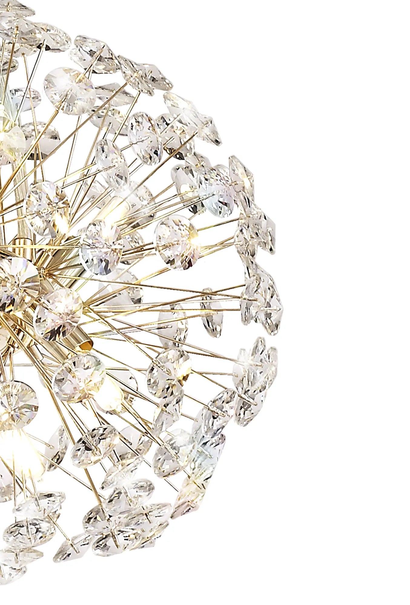 Fusion Stunning 12 Light Ceiling Pendant Light in French Gold Finish