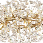Fusion Stunning 12 Light Ceiling Pendant Light in French Gold Finish