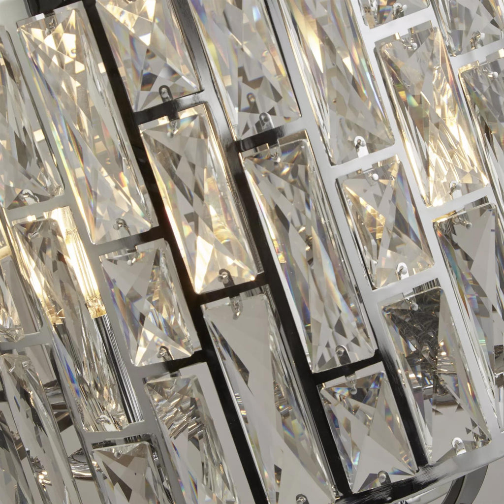 Bijou 5 Light  Ceiling Pendant Light In Chrome Finish With Crystal Glass 6585-5CC