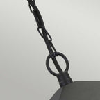 BL6B York black hanging exterior porch lantern, IP20