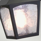 BL6B York black hanging exterior porch lantern, IP20