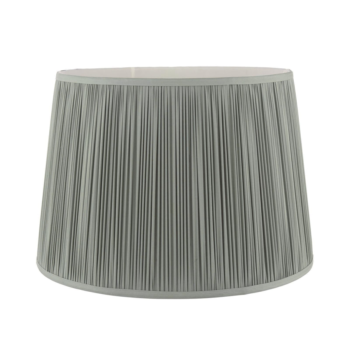 Laura Ashley Hemsley Green 100% Silk Tapered Drum Shade 40cm/16 inch LA3756667-Q