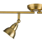 Nathaniel 4 Light Bar Spotlight In Aged Brass Finish NAT8442