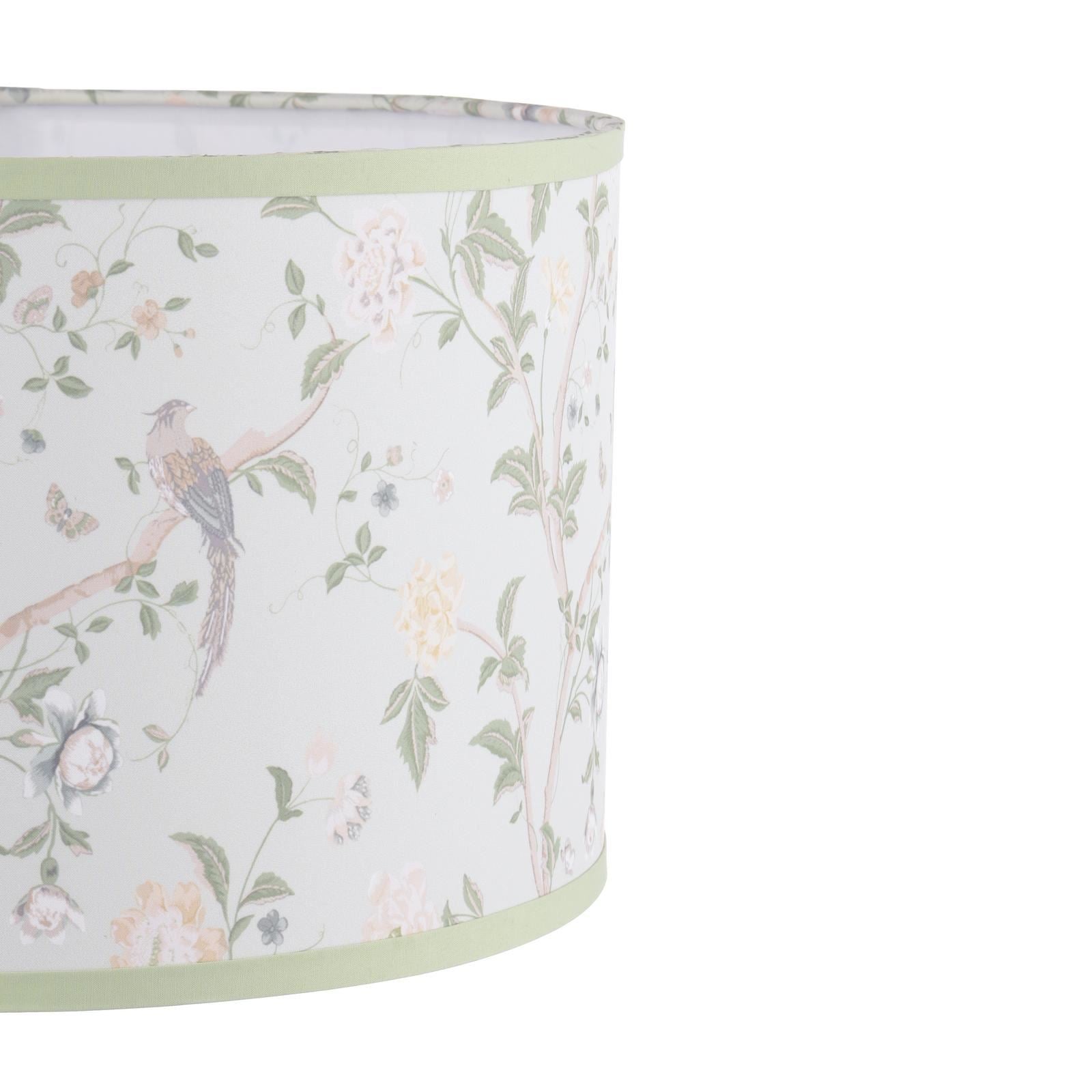 Laura Ashley Summer Palace Eau De Nil Green Cotton Drum Shade 38cm LA3756681-Q
