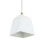 Laura Ashley Porcelain Pendant Cream and Antique Brass LA3756731-Q