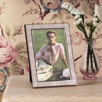 Laura Ashley Whitford Photo Frame Polished Nickel and Pink 4" x 6" LA3756697-Q