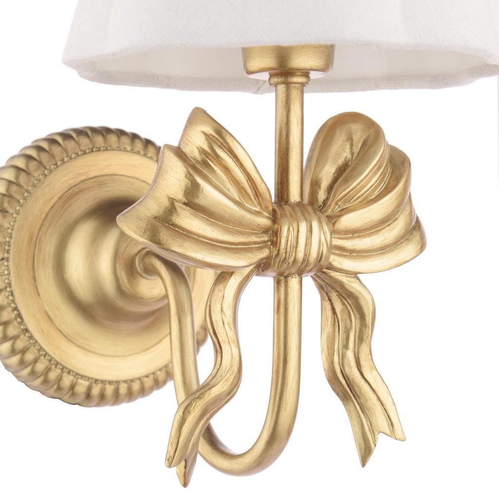 Laura Ashley Larkfield Wall Light Antique Gold With Shade LA3756698-Q