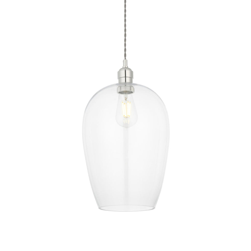 Camden Large Ceiling Pendnat Ligth In Bright Nickel Finish 102678