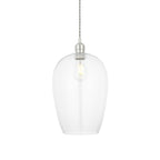 Camden Large Ceiling Pendnat Ligth In Bright Nickel Finish 102678