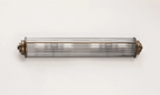 Pillar 4 Light Bathroom Wall Light In Bronze And Clear Glass Rods IP44 G9