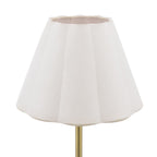 Laura Ashley Erin Rechargeable Table Lamp Matt Antique Brass With Shade LED LA3756704-Q