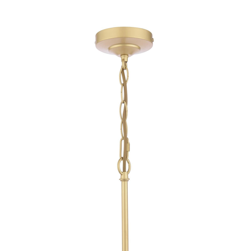 Laura Ashley Alexa 3 Light Pendant Glass and Matt Antique Brass LA3756654-Q