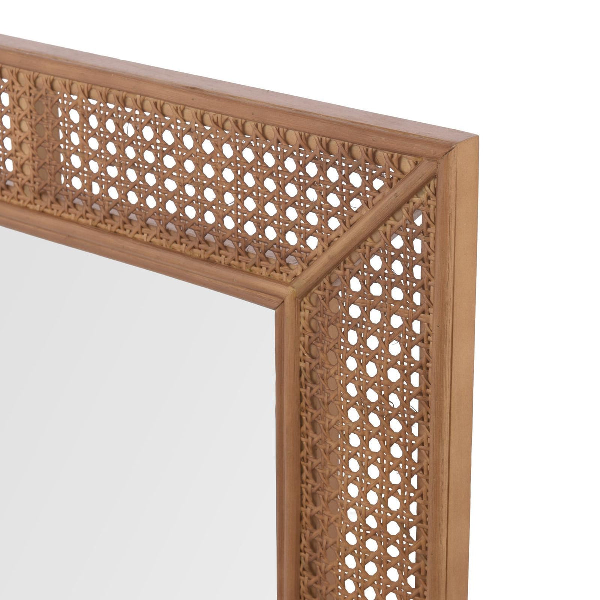 Laura Ashley Bayden Mirror Rattan 91 X 61cm LA3756689-Q