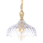 Laura Ashley Eversden Pendant Antique Brass and Crystal LA3756652-Q