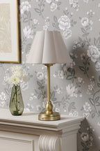 Laura Ashley Erin Rechargeable Table Lamp Matt Antique Brass With Shade LED LA3756704-Q