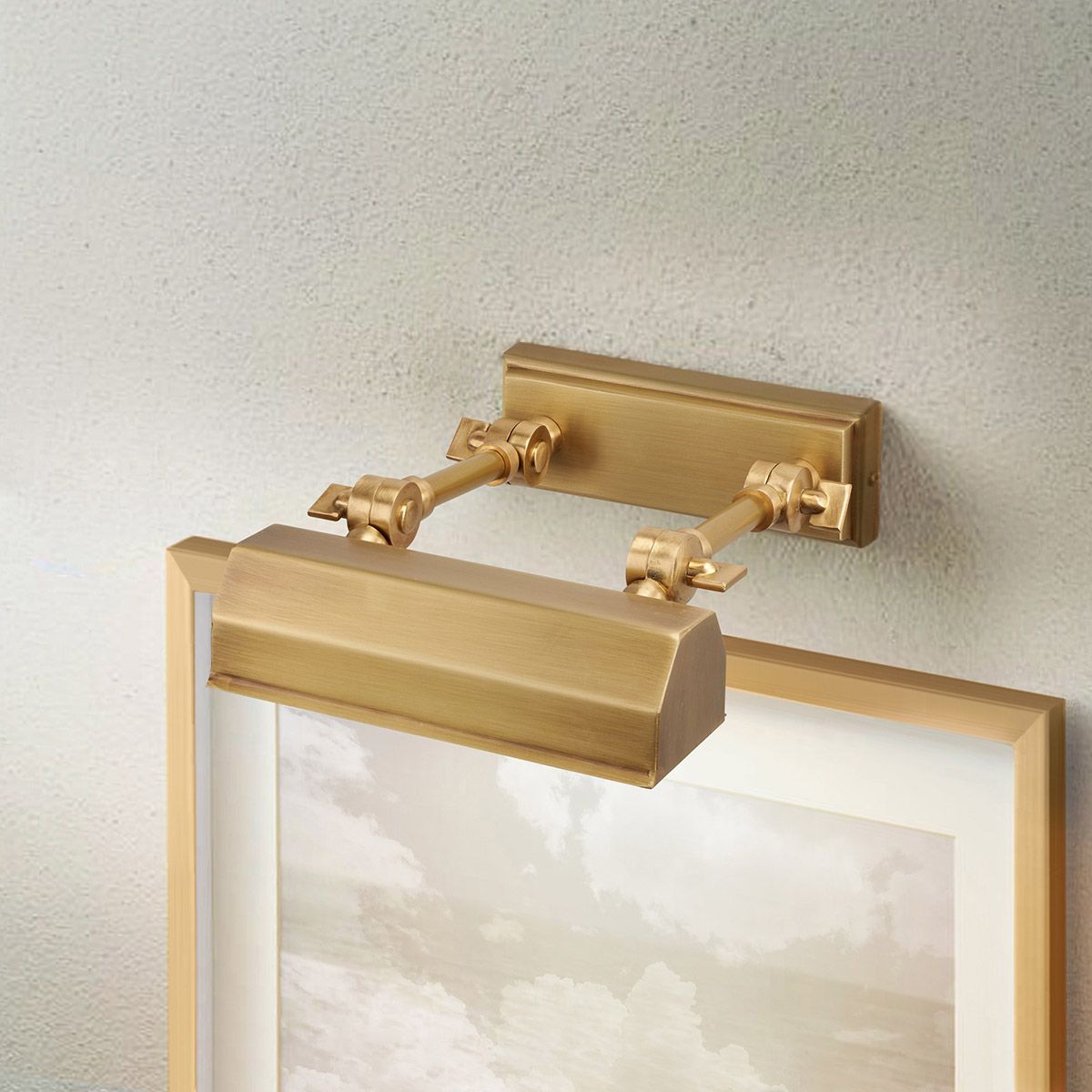 Chawton Small Picture Light In Aged Brass Finish CHAWTON-PLS-AB